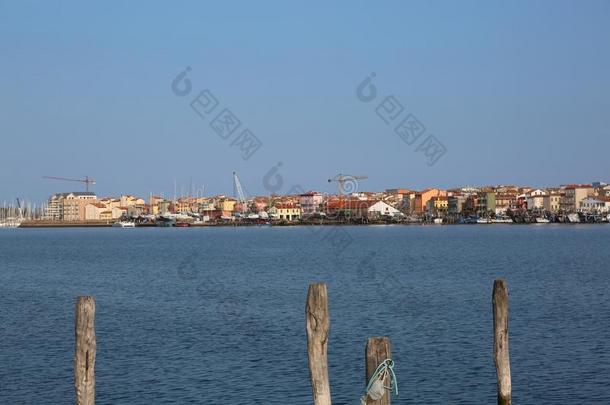 <strong>城市</strong>风光照片关于小的城镇叫索托马里纳在近处威尼斯采用意大利