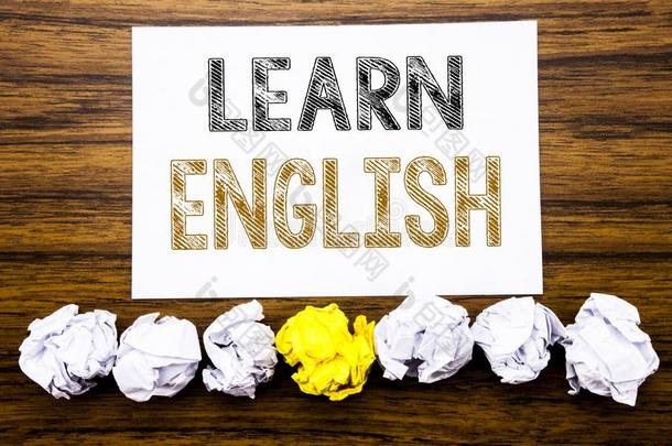 单词,文字学习英语.观念为语言学校书面的