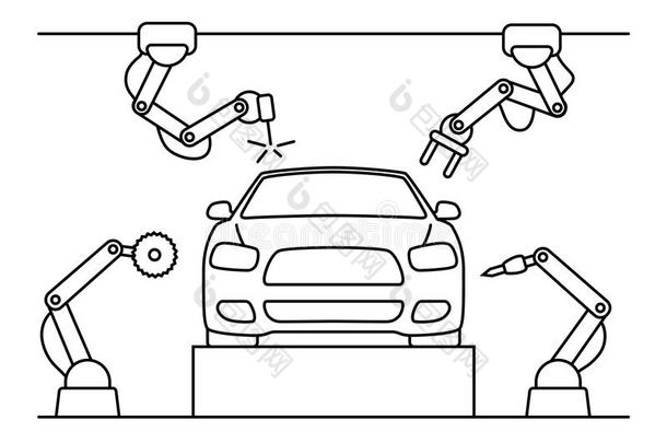 薄的<strong>线条</strong>方式<strong>汽车</strong>立法机构运送者<strong>线条</strong>.