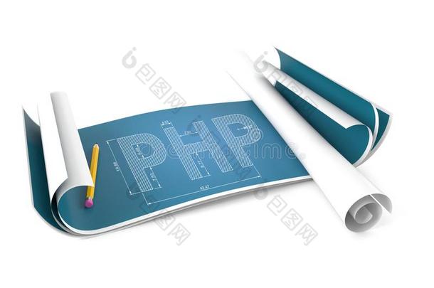 蓝图和英文超文本预处理语言Hyper文本Precessor的缩写。PHP是一种HTML内嵌式的语言文本