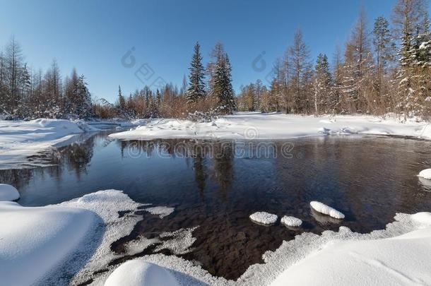 冬风景采用南方YakutAutonomousSovietSocialistRepublic前苏联雅库特<strong>社会主义</strong>自治共和国,俄罗斯