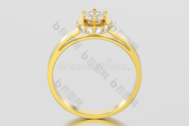 3英语字母表中的第四个字母说<strong>明黄色</strong>的金光环凿的刃角铺设钻石戒指