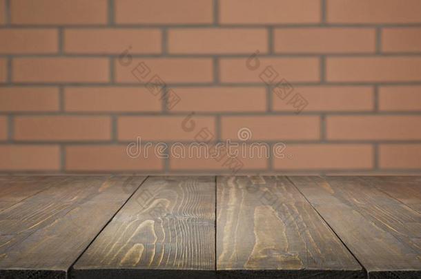 变模糊和抽象的背景.空的木制的桌面和笛福