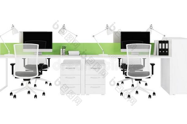 办公室家具是（be的三单形式有平行线条的向一白色的b一ckground.