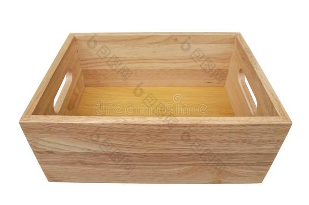 木制的盒隔离的