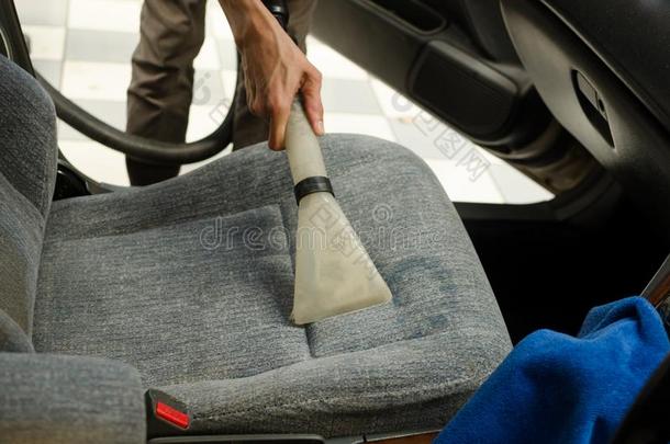 清洁关于汽车席位和湿的真空清洁剂