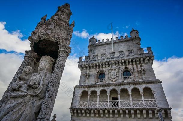 里斯本,葡萄牙-贝伦市<strong>塔</strong>,1515-1521,埃斯特雷马杜拉,里斯本.