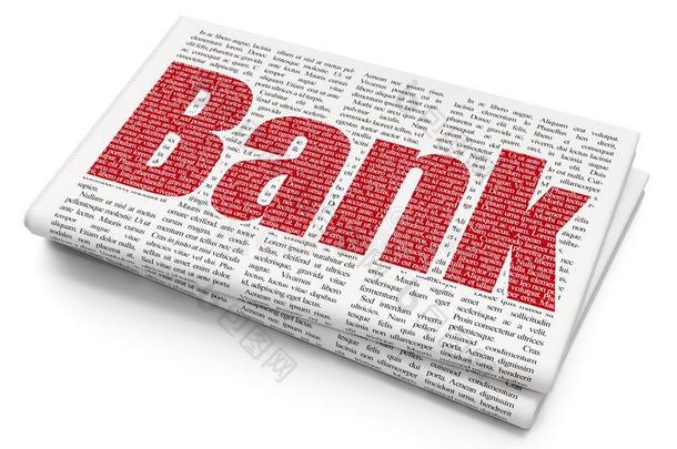 银行业务观念:银行向报纸背景