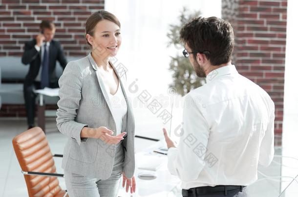商业会议商业女人和一商业p一rtner
