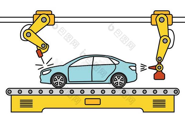 薄的线条方式汽车立法机构运送者线条.