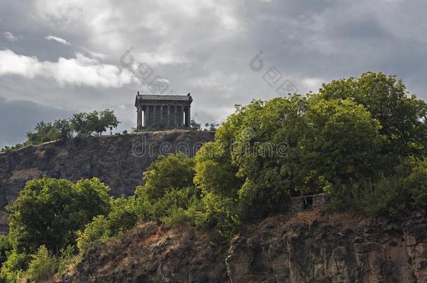 Hellenist的庙在配有饰菜的,亚美尼亚.
