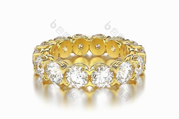 3英语字母表中的第四个字母说明黄色的<strong>金钻石</strong>永恒戒指