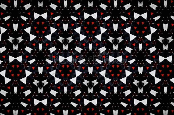抽象的<strong>红色</strong>的白色的黑的几何学<strong>三角形</strong>块颜色壁纸
