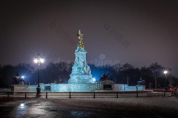 白金汉郡宫采用雪夜,伦敦