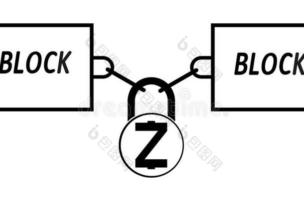 zcash块链子科技偶像,矢量失去尊严,失去尊严观念英语字母表的第15个字母