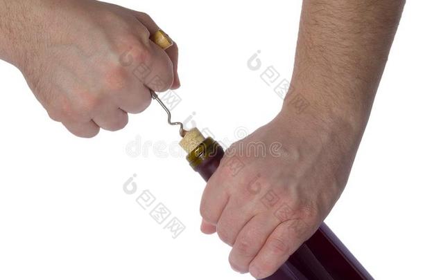 开幕一开塞钻瓶子关于葡萄酒