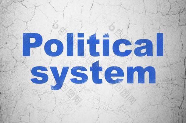 政治观念:政治的体系向墙背景