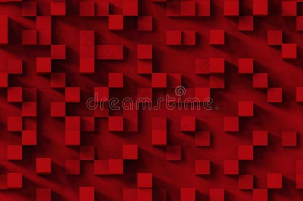 红色的立方形的东西抽象的<strong>背景</strong>模式.3英语字母表中的第四个字母说明.
