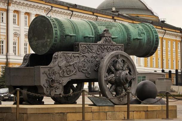 国王大炮俄国沙皇普什卡给看采用莫斯科Kreml采用