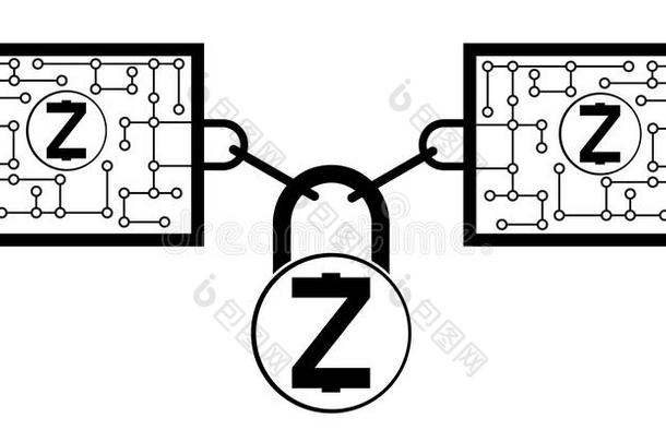 zcash块链子科技偶像,矢量失去尊严,失去尊严观念英语字母表的第15个字母