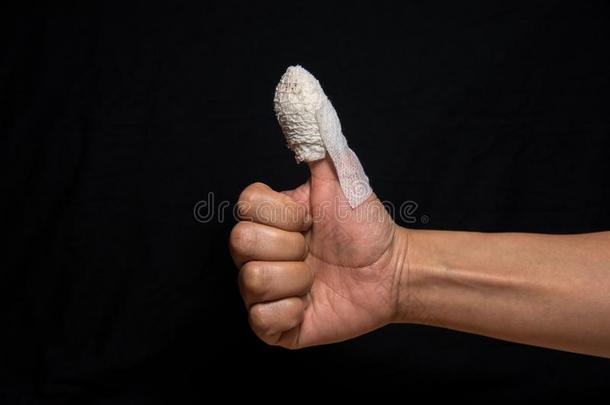 拇指和受伤的手指