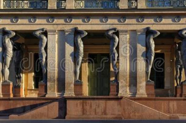 全景画关于指已提到的人男人形象的柱子关于指已提到的人隐居处采用SaoTomePrincipe圣多美和普林西比.彼得斯堡