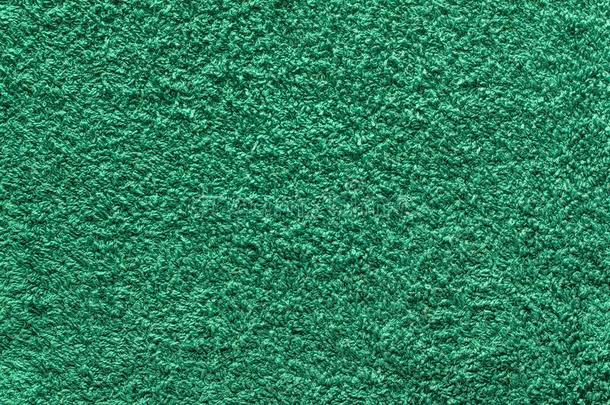 多粗毛的绿色的地毯