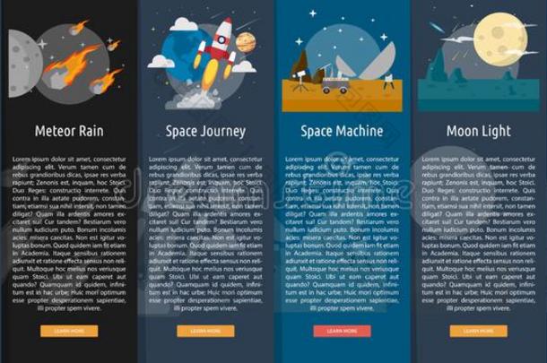 空间和宇宙垂直的横幅观念