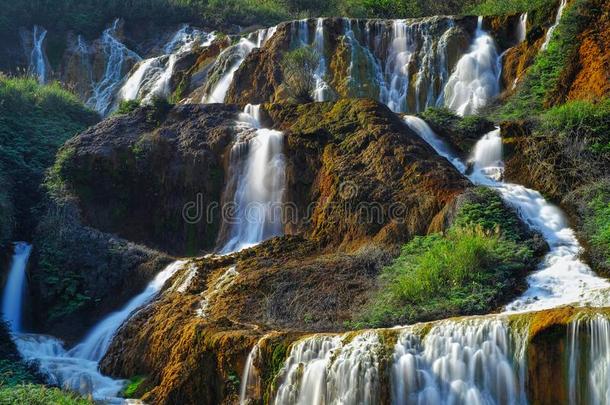 金色的瀑布-著名的自然风景关于金瓜西,射手采用