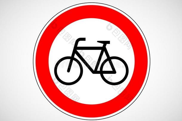 自行车象征交通符号小路道路