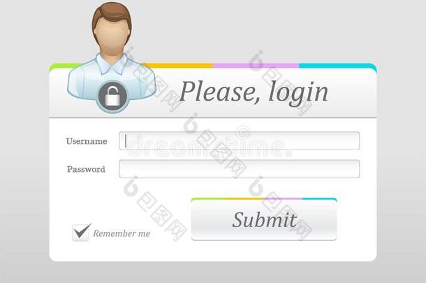 注册用户界面和用户偶像