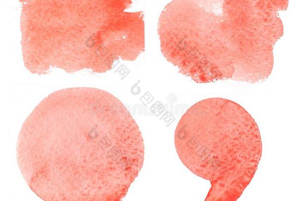 手疲惫的红色的溅起水彩放置,地点水彩.红色的solid-phaseimmunoassay固相免疫分析