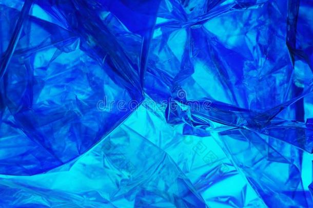 塑料制品箔采用蓝色有色的使分化为不同的看法光
