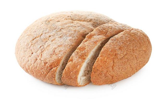 将<strong>切开</strong>一条<strong>面包</strong>关于新近烘烤制作的<strong>面包</strong>