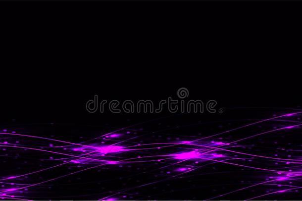 紫罗兰透明的抽象的发光的魔力的宇宙的魔力的能量