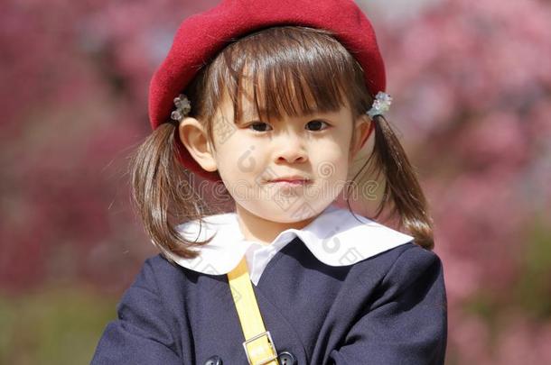 日本人女孩采用k采用dergarten制服