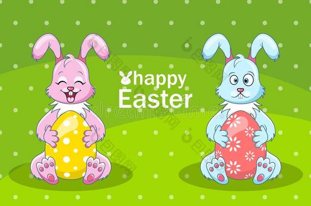 漫画兔子对和卵为幸福的复活节