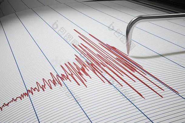 地震仪为地震侦查或躺detect或是（be的三单形式绘画