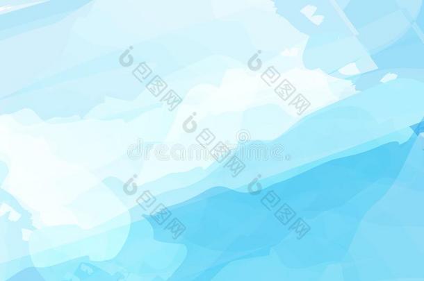 蓝色水彩抽象的背景矢量设计为<strong>泼水</strong>节英语字母表的第6个字母