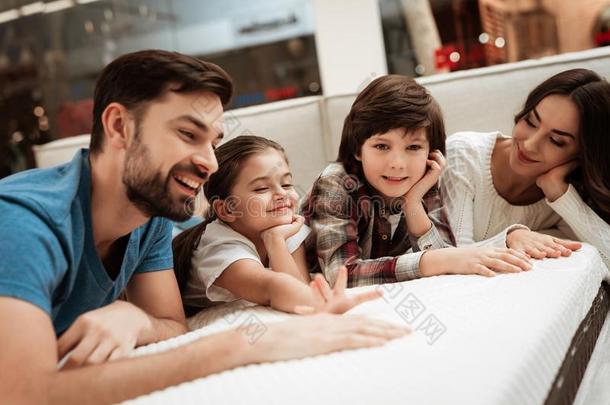 幸福的家庭是（be的三单形式令人轻松的向床垫采用整形手术的家具standingorder经常订单