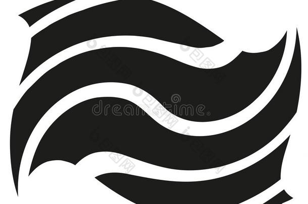 抽象的波状的台词.弧形的黑的和白色的条纹.矢量illustrate举例说明