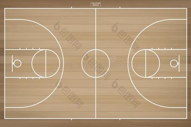 篮球田为背景.篮球法院和线条帕特