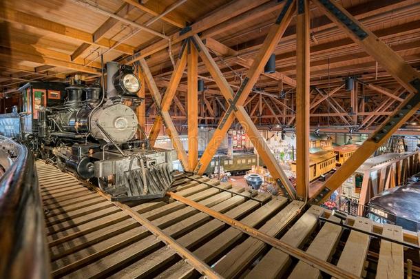 内部看法关于指已提到的人美国加州国家铁路博物馆