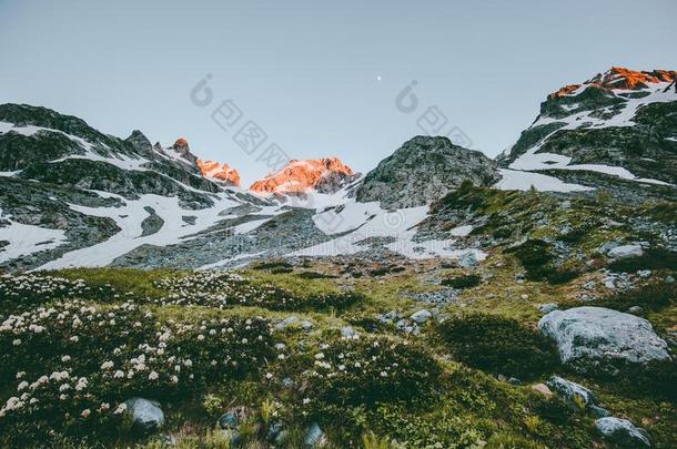 日<strong>落山</strong>夏<strong>风景</strong>旅行