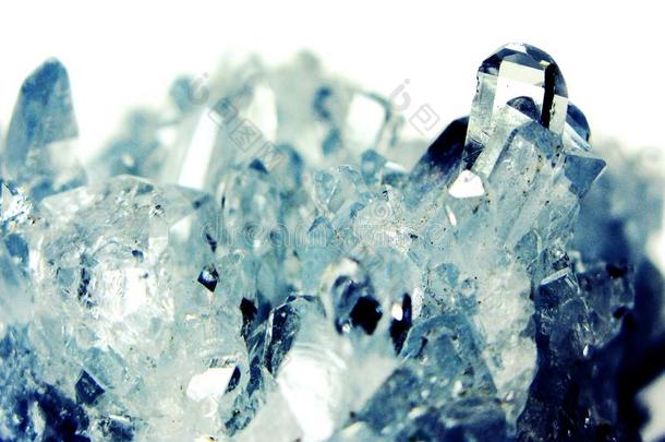 海蓝宝石宝石结晶石英矿物地质的背景