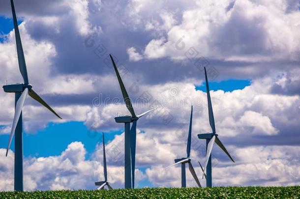 风电场采用东方的俄勒冈州