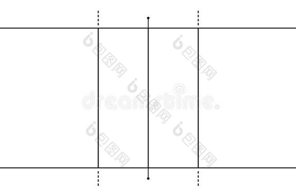 排球线条法院.加价为游戏关于排球