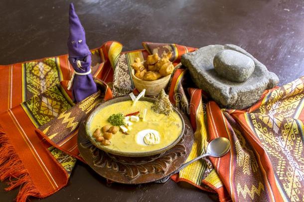范思卡-传统的复活节厄瓜多尔的盘