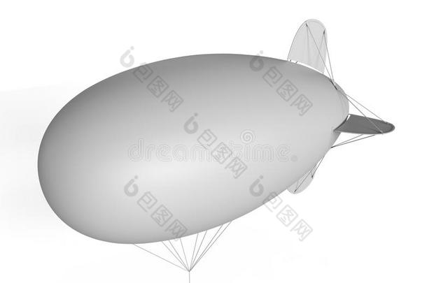 广告空白的软式小型飞船飞艇,需充气的氦气球,太夸张了