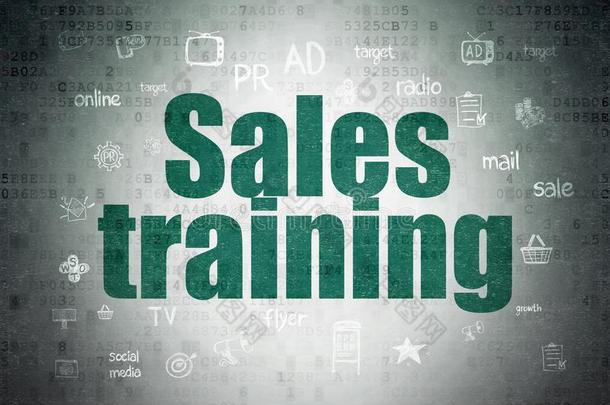 销售观念:销售的训练向数字的资料纸后台